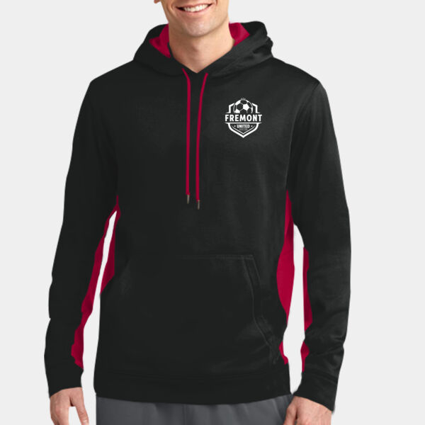 Sport-Tek® Sport-Wick® Fleece Colorblock Hooded Pullover Thumbnail