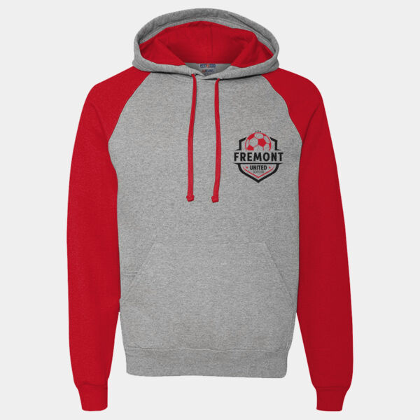 JERZEES - Nublend® Colorblocked Raglan Hooded Sweatshirt - 96CR Thumbnail